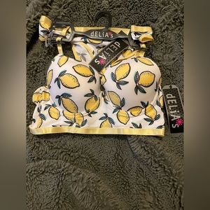 NWT Delia*s bra and panty set women’s size L 36B